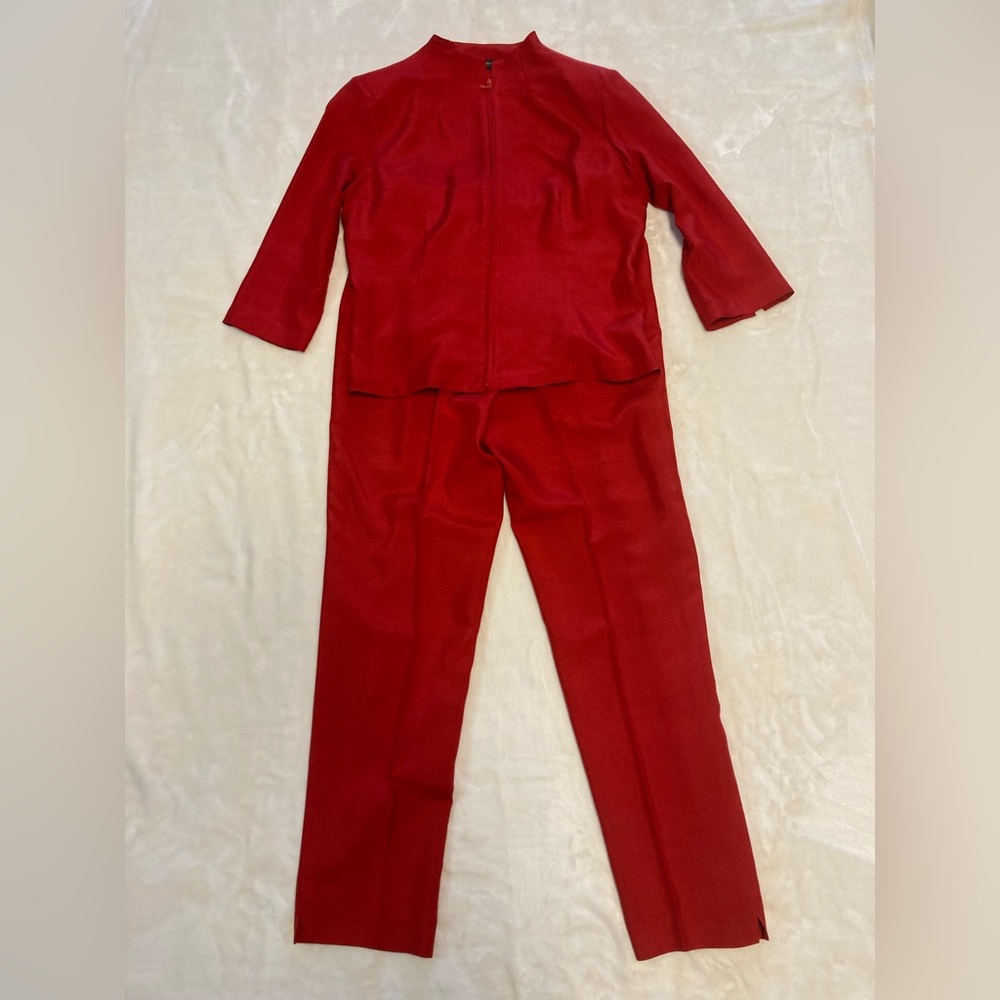 Juliana Collection Red Pants & Jacket. Vintage. Excellent Condition.